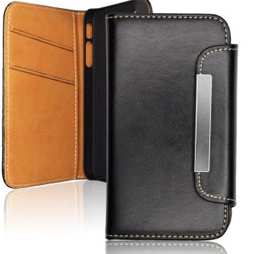 Læder taske cover Slim Vertical til iPhone 5/5S